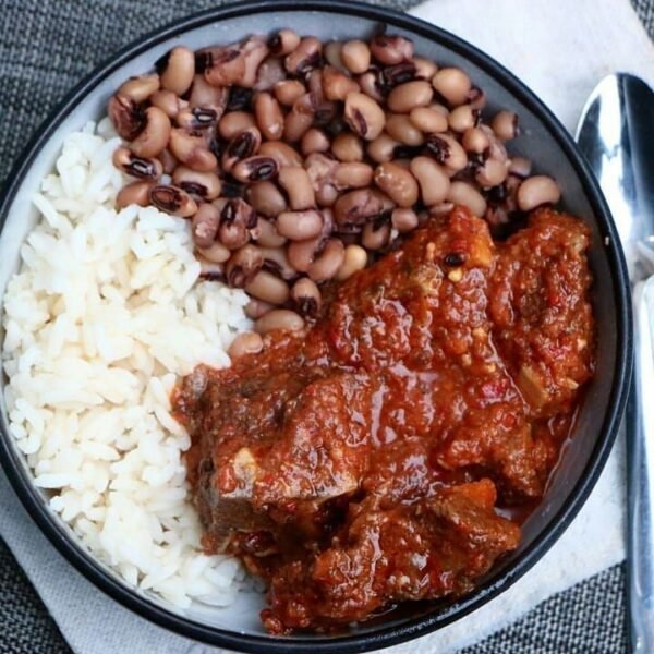 White Rice/Ofada Rice + Beans and Stew - Image 3