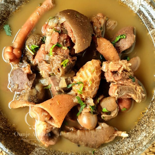 Goat meat pepper soup with Skin - Image 3