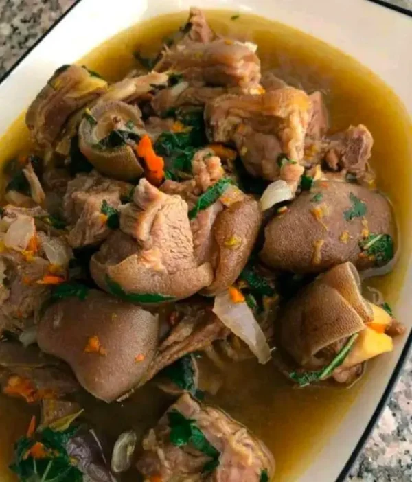 Goat meat pepper soup with Skin - Image 2