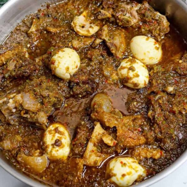 1litre of Ofada stew(come with 2 boiled eggs) - Image 2